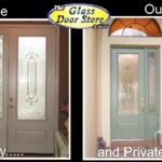 Laminated glass in front door and sidelight in front entryway