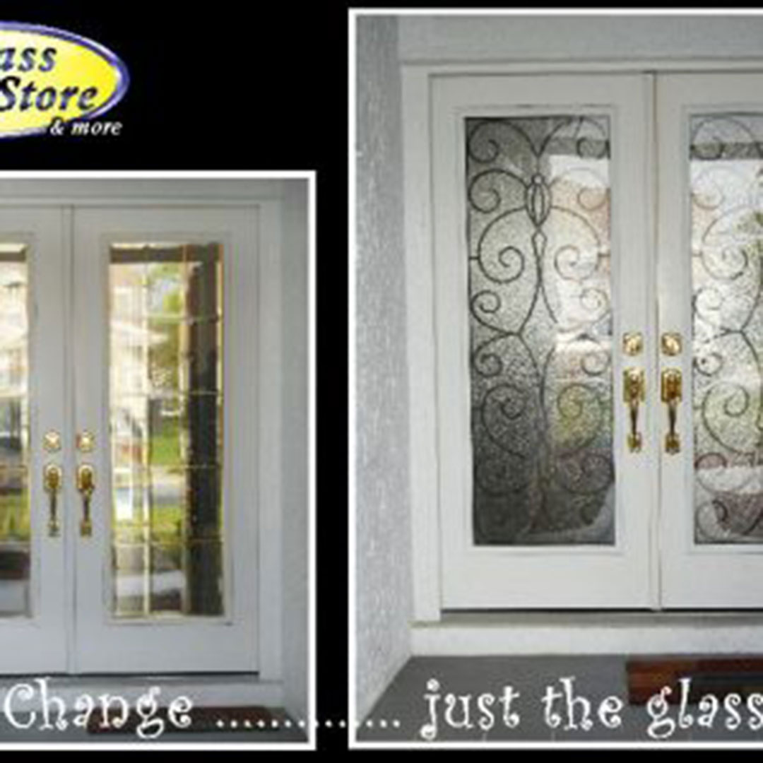 wrought iron glass doors in Tampa FL