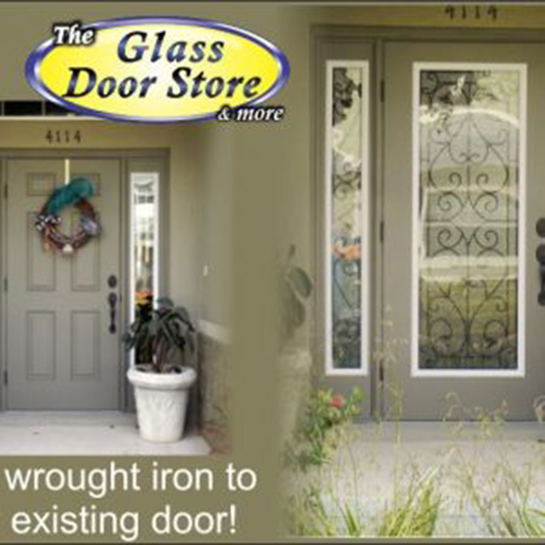 Wrought Iron Glass Door inserts in Lakeland FL