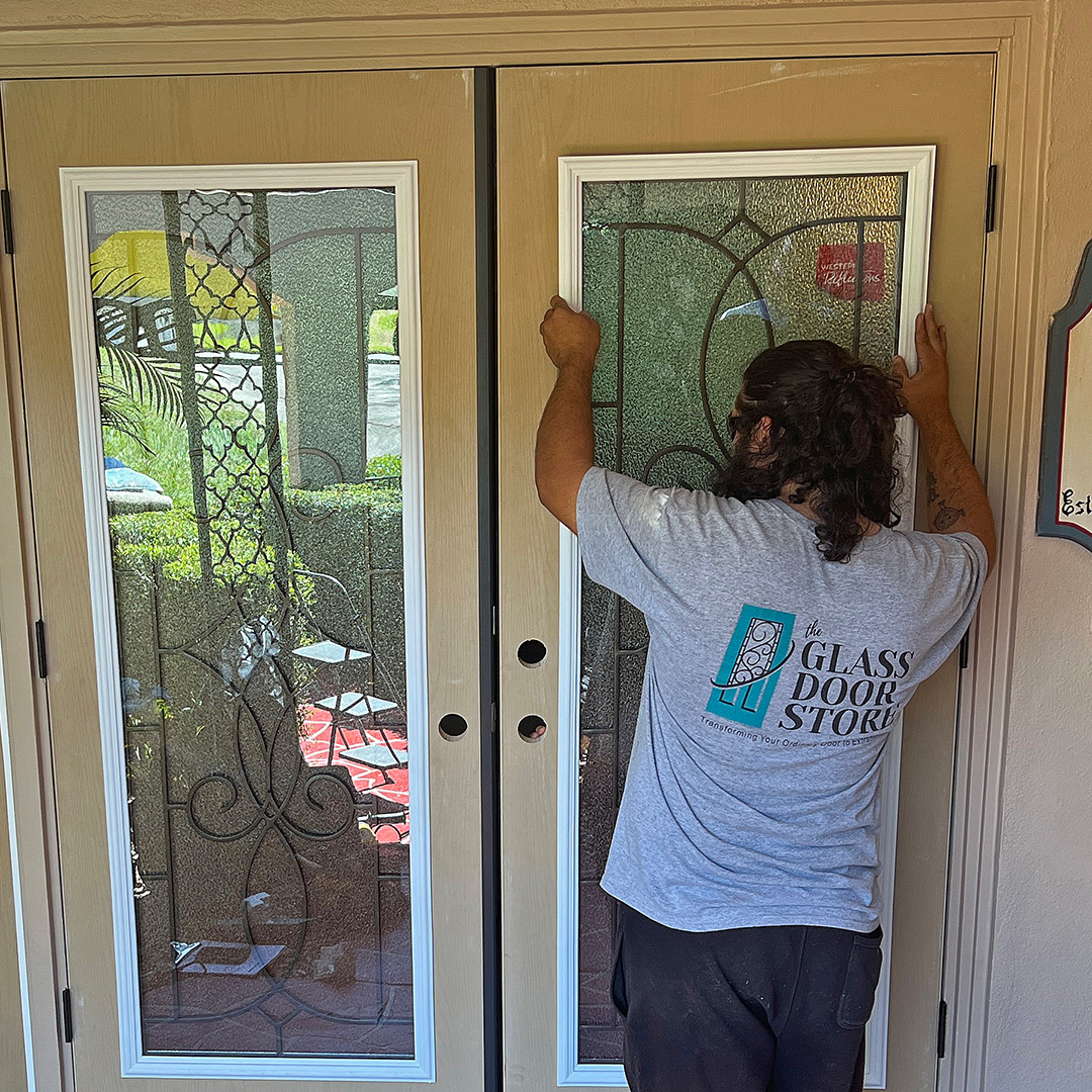 Glass Door Insert Installation, Lakeland FL