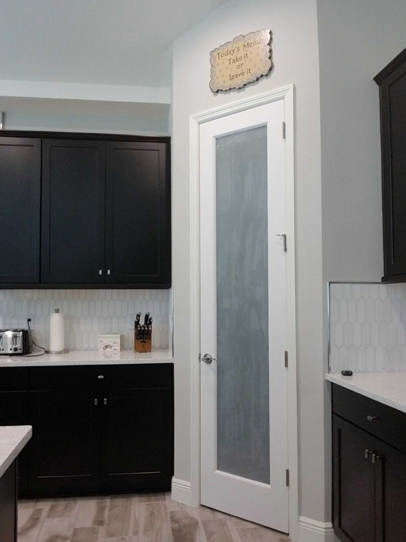 frosted pantry Door installation in Seffner FL