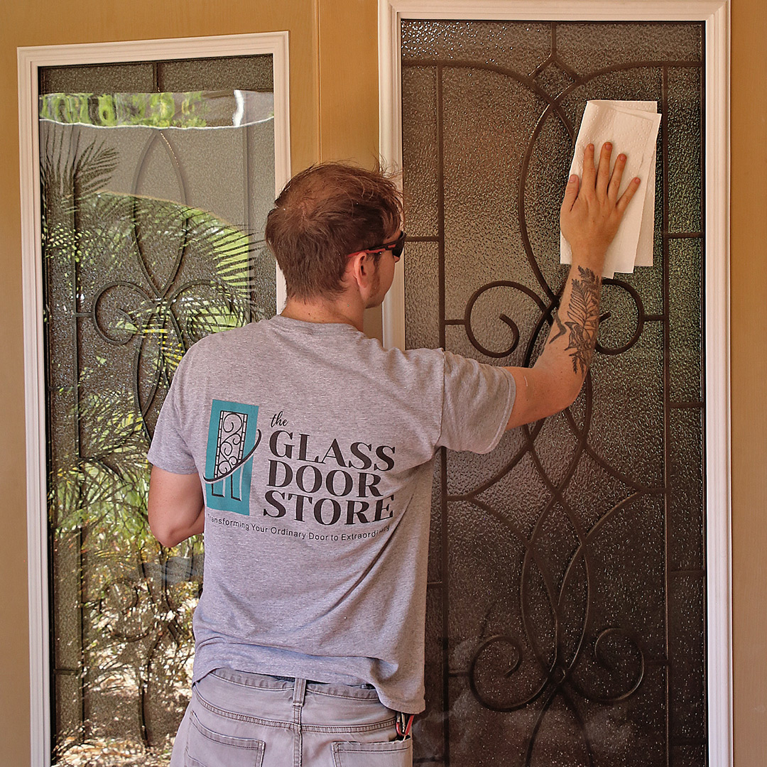 Glass front door customization in Tampa FL