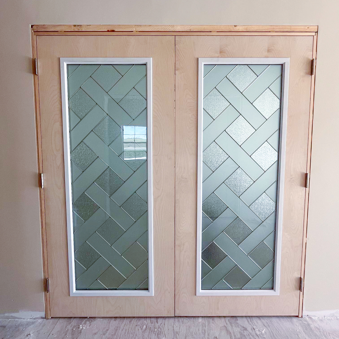 Glass front door customization in Tampa FL