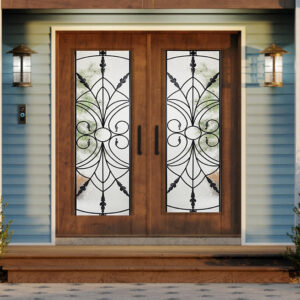 Installing custom glass door inserts in Dade City & San Antonio, FL