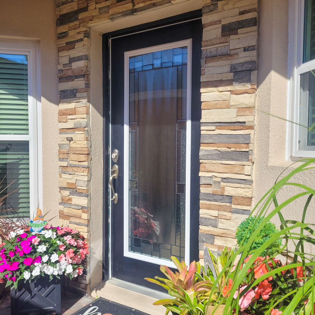 Exterior glass door inserts sold and installed in Valrico, FL